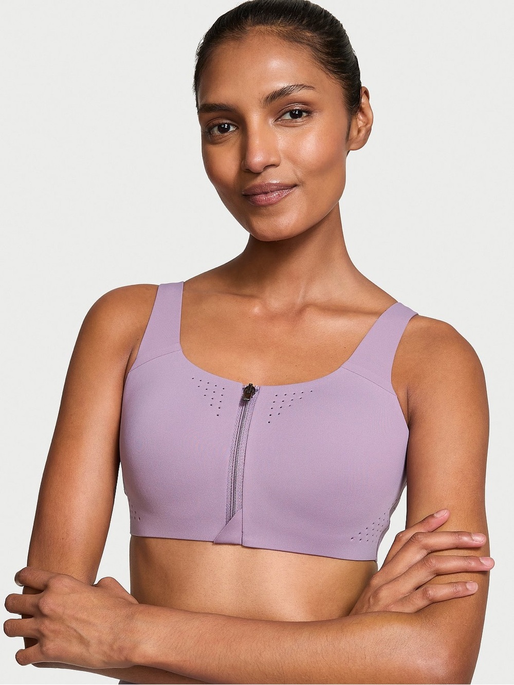 Victoria’s Secret (38DDD) Lilac Front-Zip Women’s Seamless Bra